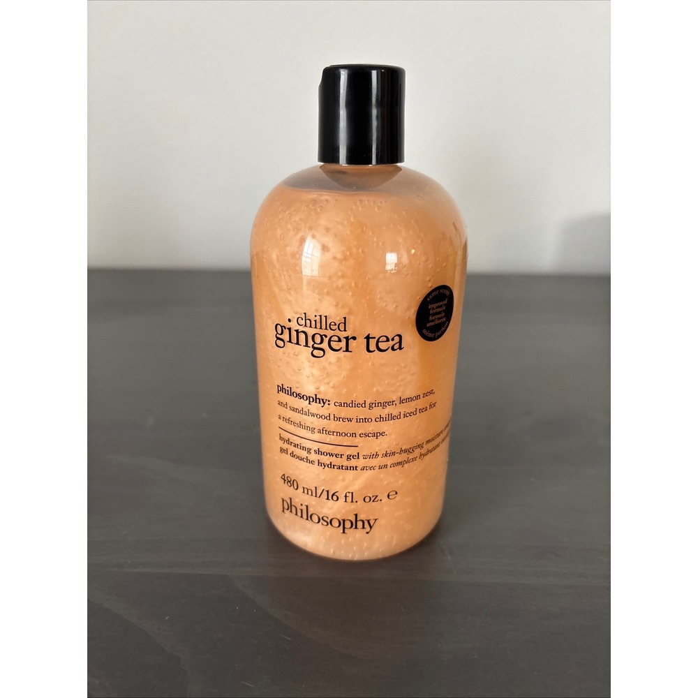 Philosophy Chilled Ginger Tea Hydrating Shower Gel 16 fl oz New